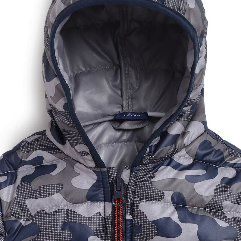 Jacket with Camouflage Print image number 2